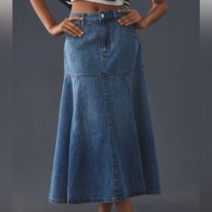 Mare Mare denim skirt from Anthropologie.